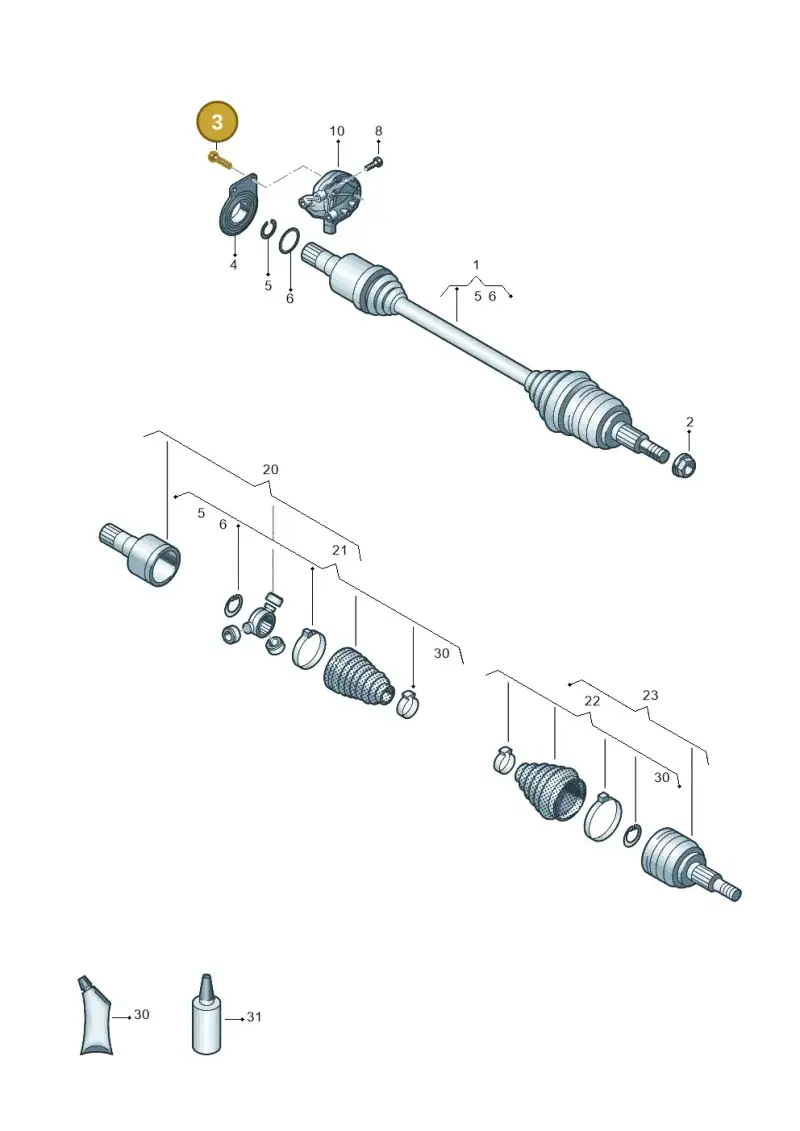 N91285301 — Volkswagen MAN TGE 55 (2016-2021) diagram 806407220, position 3