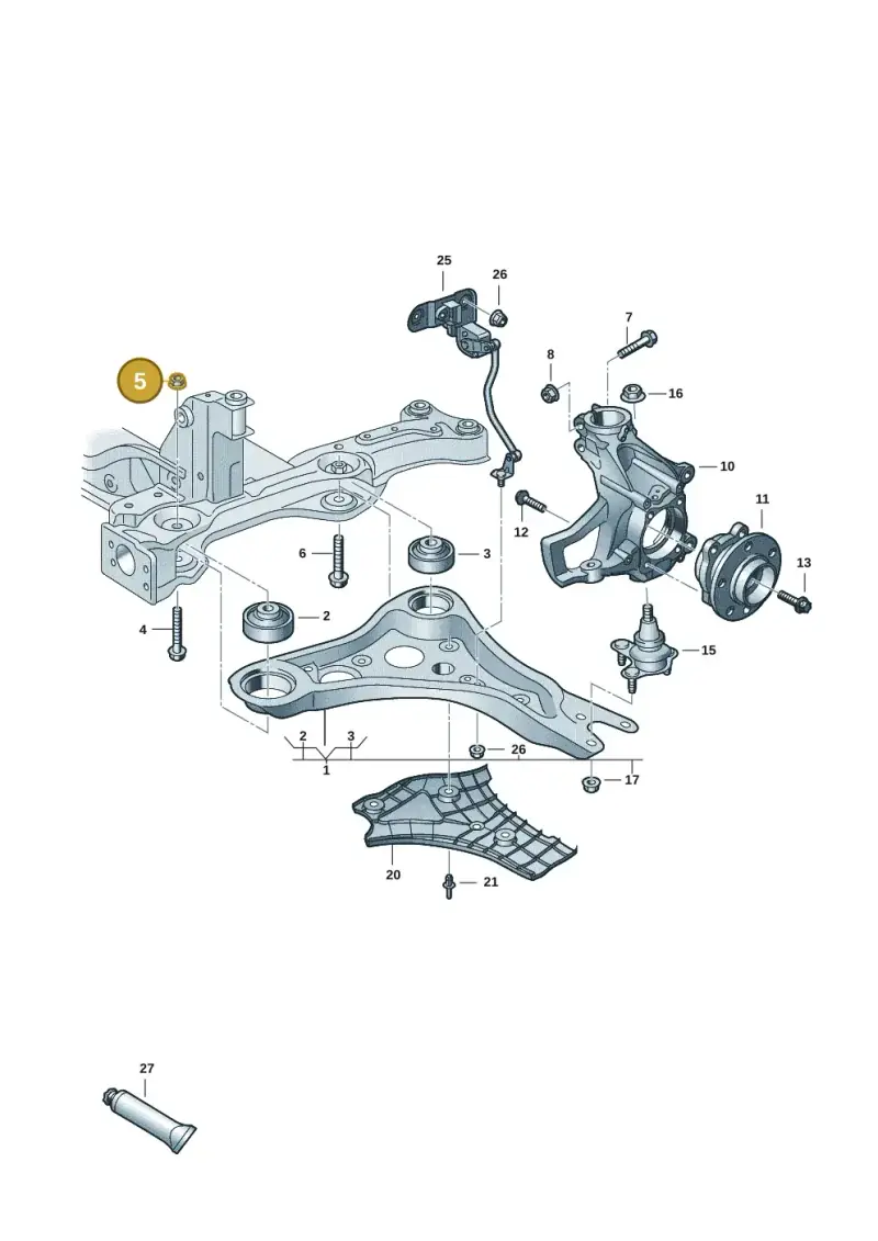 N91286201 — Volkswagen ID.Buzz (2022-) diagram 15a407000, position 5