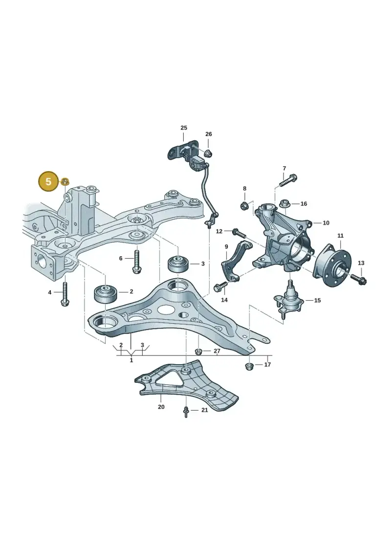 N91286201 — Volkswagen ID.7 Limousine Pro (2023-) diagram 11a407000, position 5