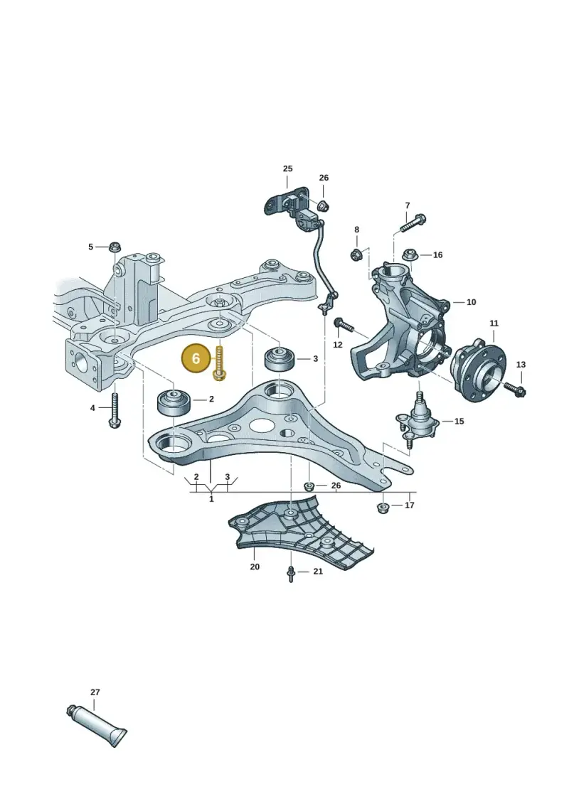 N91296301 — Volkswagen ID.Buzz (2022-) diagram 15a407000, position 6