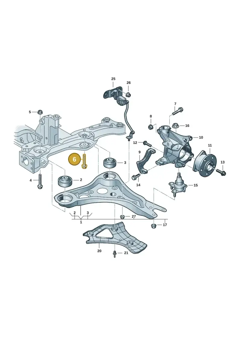 N91296301 — Volkswagen ID.7 Limousine Pro (2023-) diagram 11a407000, position 6