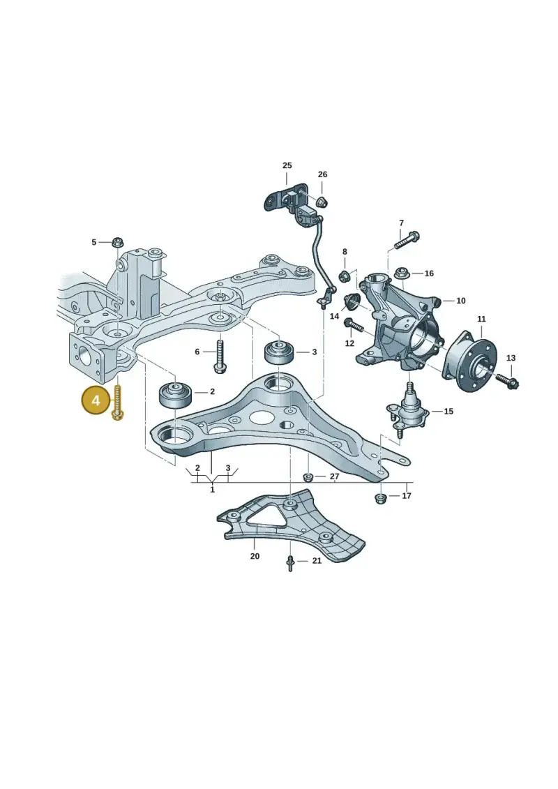 N91296401 — Volkswagen ID.3 Pro (2019-2024) diagram 10a407000, position 4