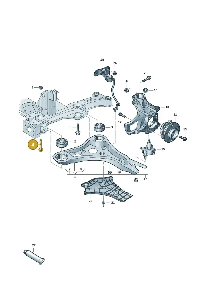 N91296401 — Volkswagen ID.Buzz (2022-) diagram 15a407000, position 4