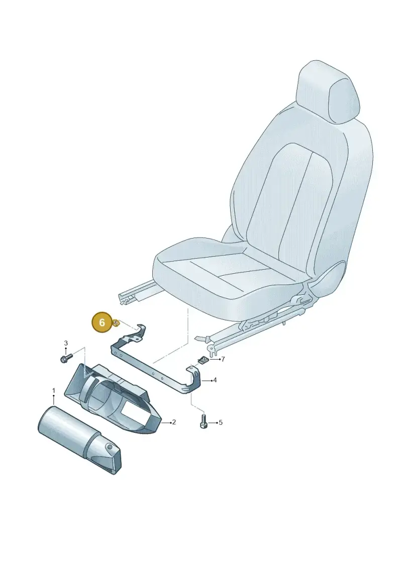 N91297401 — Volkswagen Passat estate (2023-) diagram 596860100, position 6
