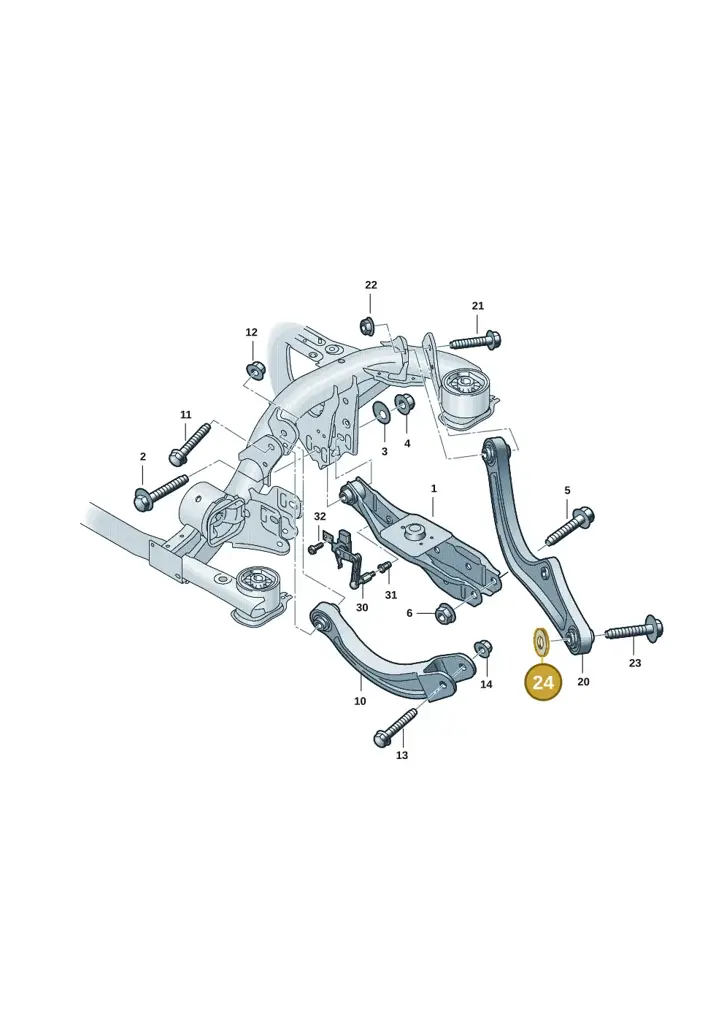 N91299101 — Volkswagen ID.7 Limousine Pro (2023-) diagram 10a505050, position 24