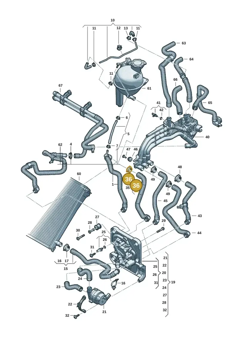 N91299501 — Audi Q6 e-tron (2023-2025) diagram f5s121000, position 36