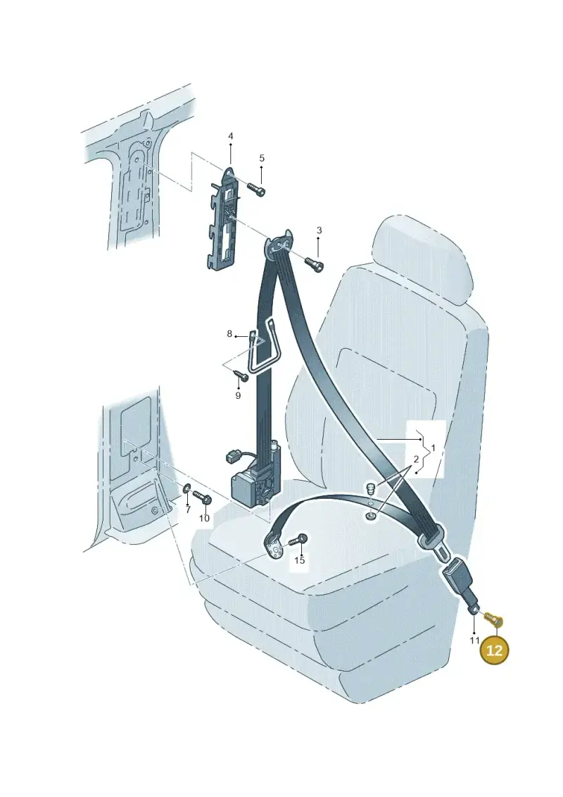N98907703 — Volkswagen California Camper (2015-2019) diagram 410857600, position 12