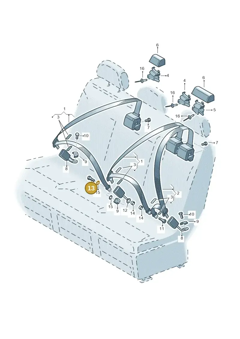 N98910203 — Volkswagen Transport. multivan (2019-2024) diagram 410857700, position 13