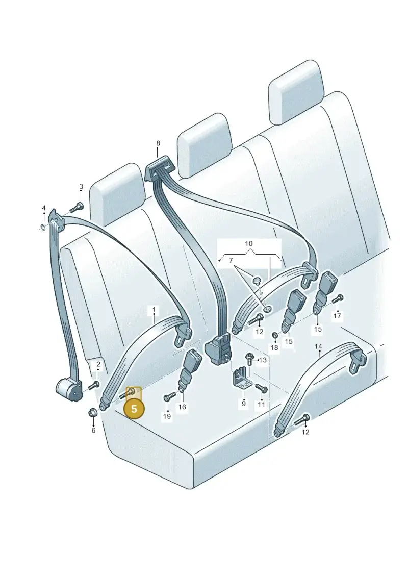 N98910203 — Volkswagen Amarok twin cab (2022-) diagram 683857700, position 5