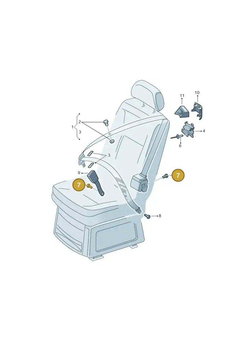 N98911503 — Volkswagen Transport. multivan (2019-2024) diagram 410857650, position 7
