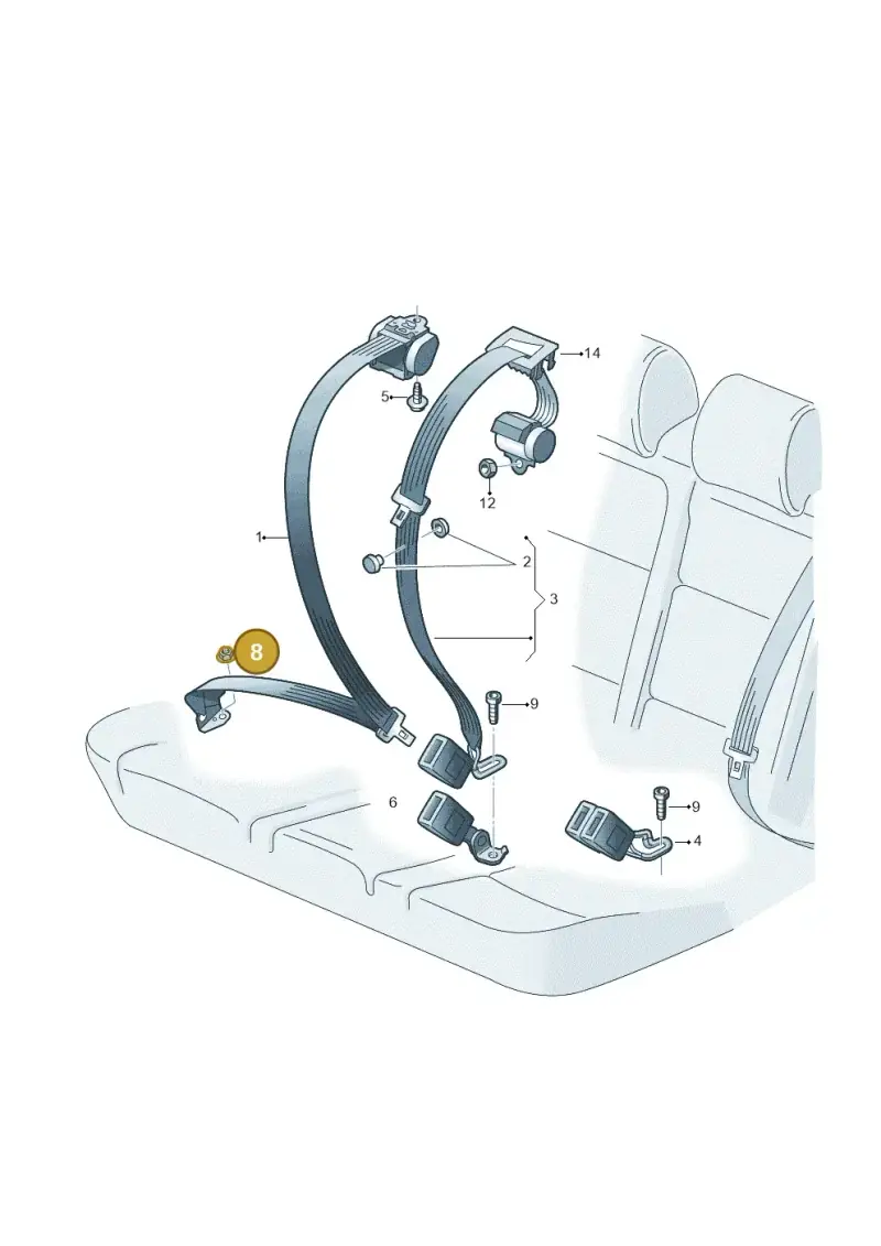 N98923403 — Volkswagen ID.4 Pro (2020-2023) diagram 10a857070, position 8