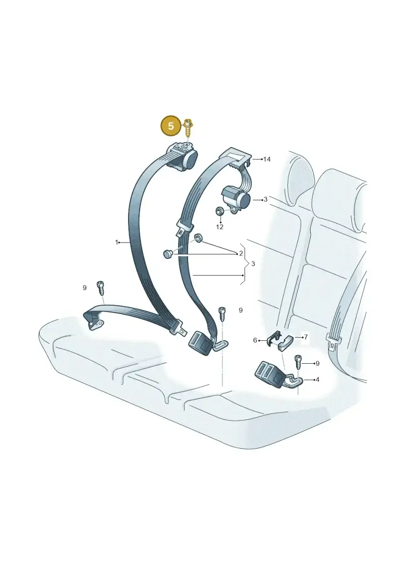 N98926001 — Volkswagen Taigo (2021-2024) diagram 837857700, position 5