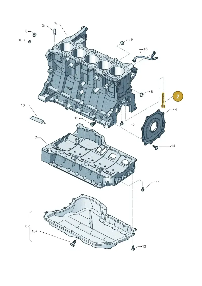WHT000007 — Volkswagen New Beetle             06> (2005-) diagram 449103200, position 2