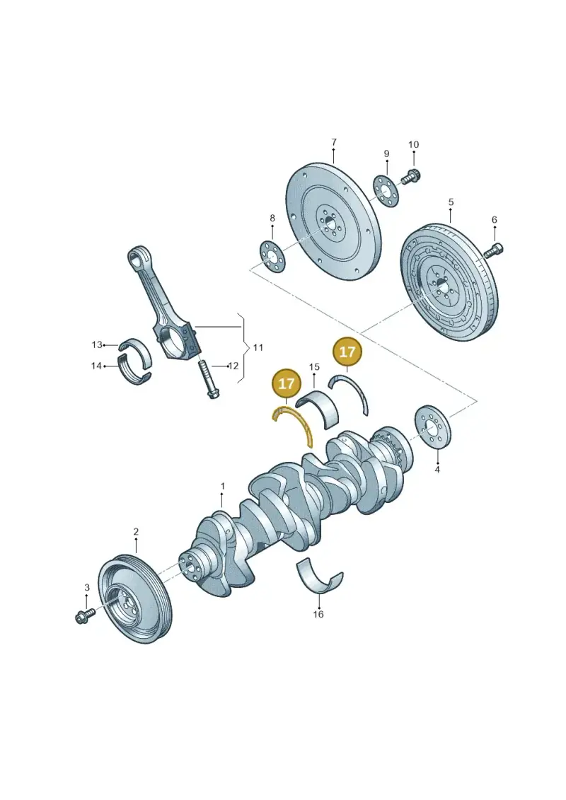 WHT000033 — Volkswagen Beetle (2016-2019) diagram 474105600, position 17
