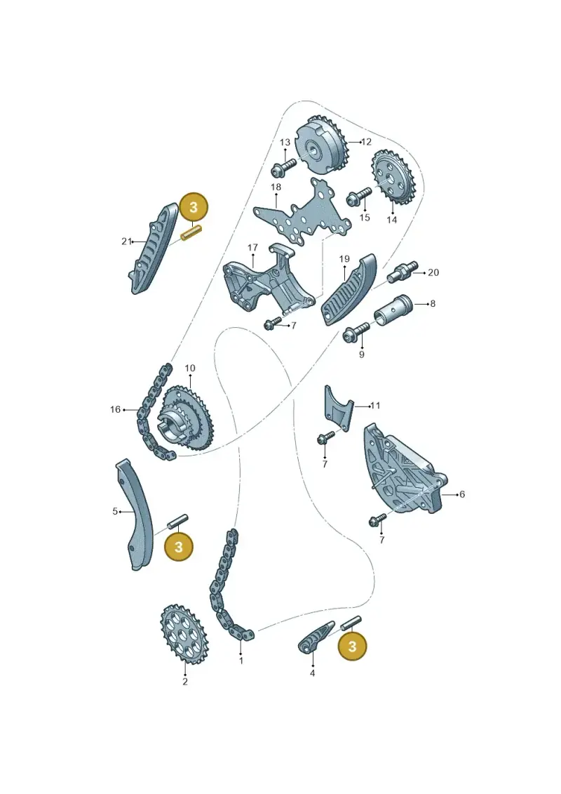 WHT000041 — Volkswagen Beetle (2016-2019) diagram 474109800, position 3