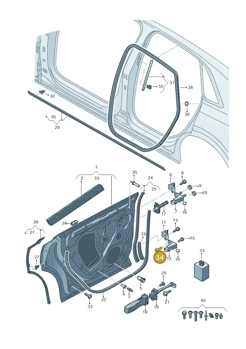 WHT000042A — Audi RS Q8 (2019-2025) diagram 429833010, position 14