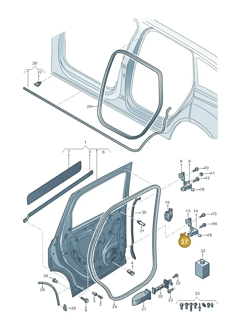WHT000042A — Audi Q7 (2015-2025) diagram 859833100, position 17
