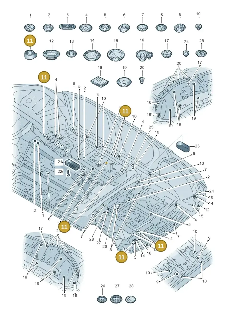 WHT000072A — Audi Q7 (2015-2025) diagram 859803350, position 11