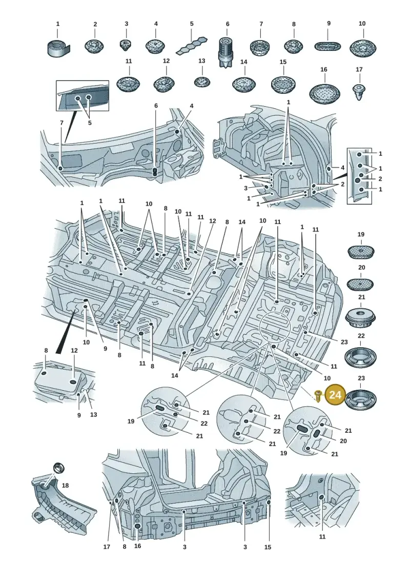 WHT000072A — Audi RS Q8 (2019-2025) diagram 429803035, position 24