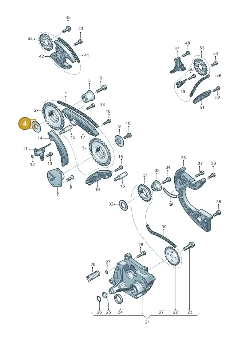 WHT000124 — Volkswagen Touareg BlueMotion (2014-2018) diagram 277109900, position 4