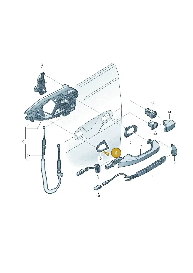 WHT000128 — Audi Q8 e-tron (2018-2025) diagram 586837000, position 4