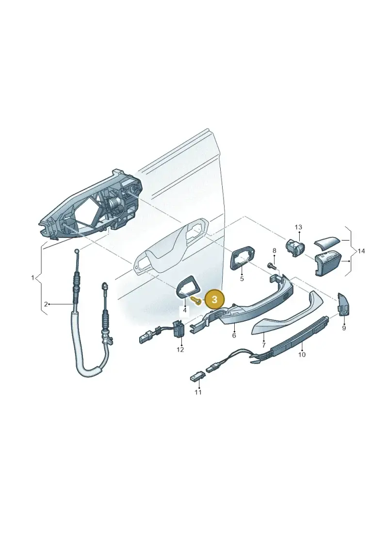 WHT000128 — Audi RS e-tron GT (2020-2025) diagram 838839000, position 3