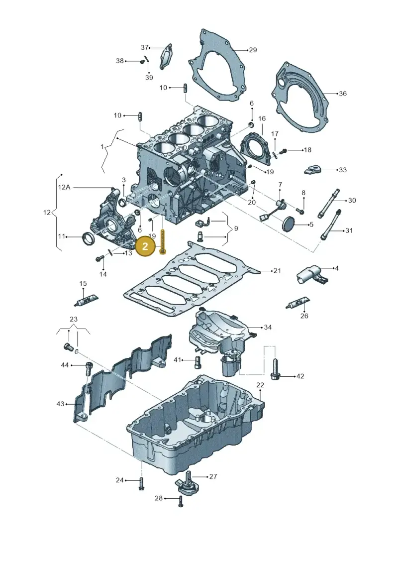 WHT000134 — Volkswagen JETTA                  06> (2005-) diagram 462103150, position 2