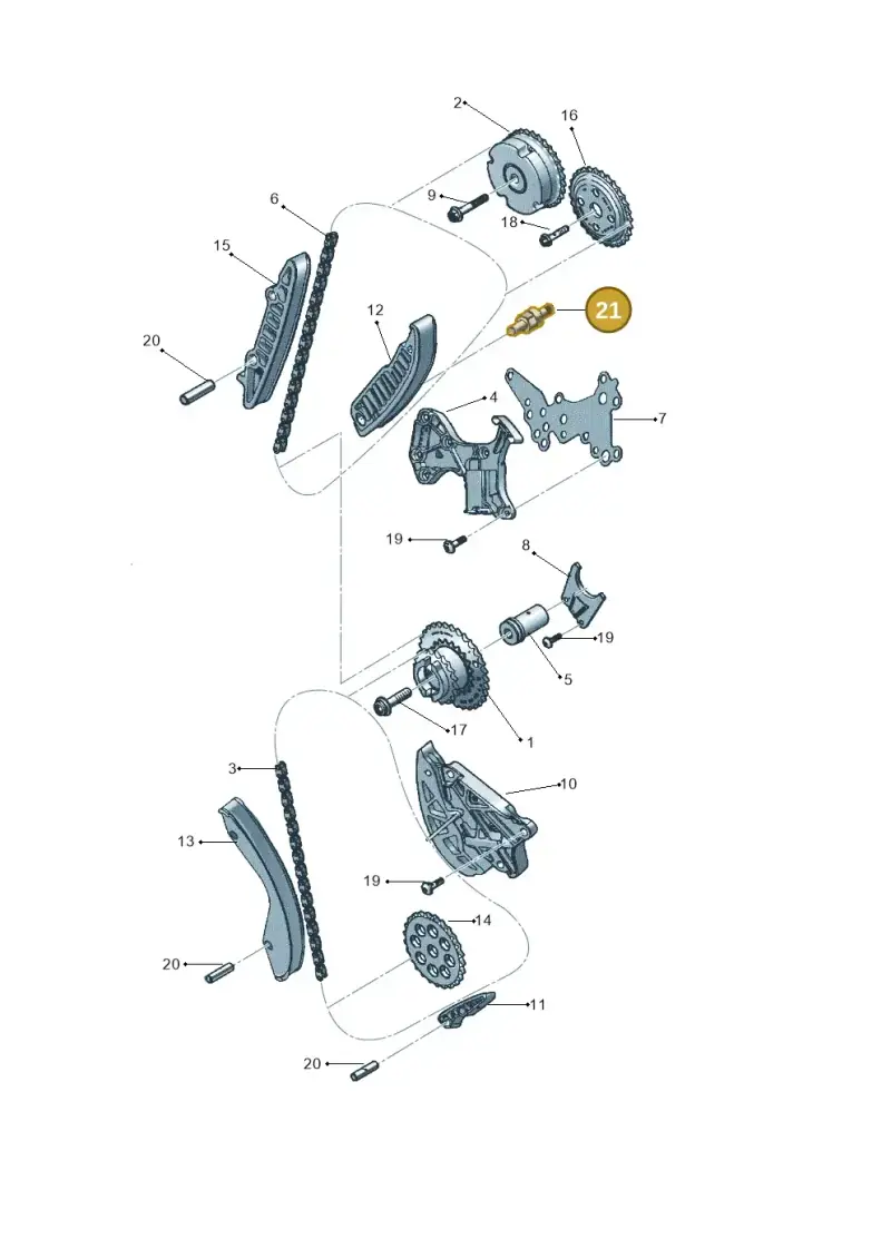WHT000195 — Volkswagen New Beetle             06> (2005-) diagram 449109550, position 21