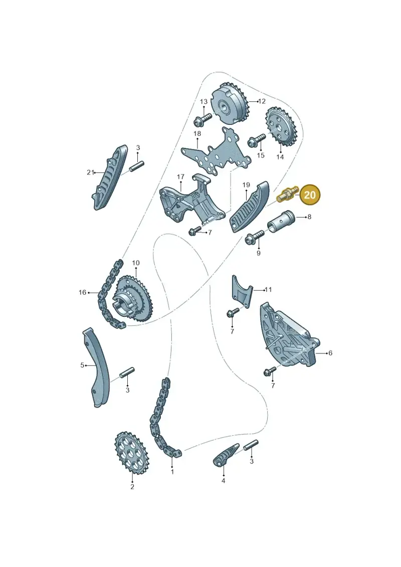 WHT000195 — Volkswagen Beetle (2016-2019) diagram 474109800, position 20
