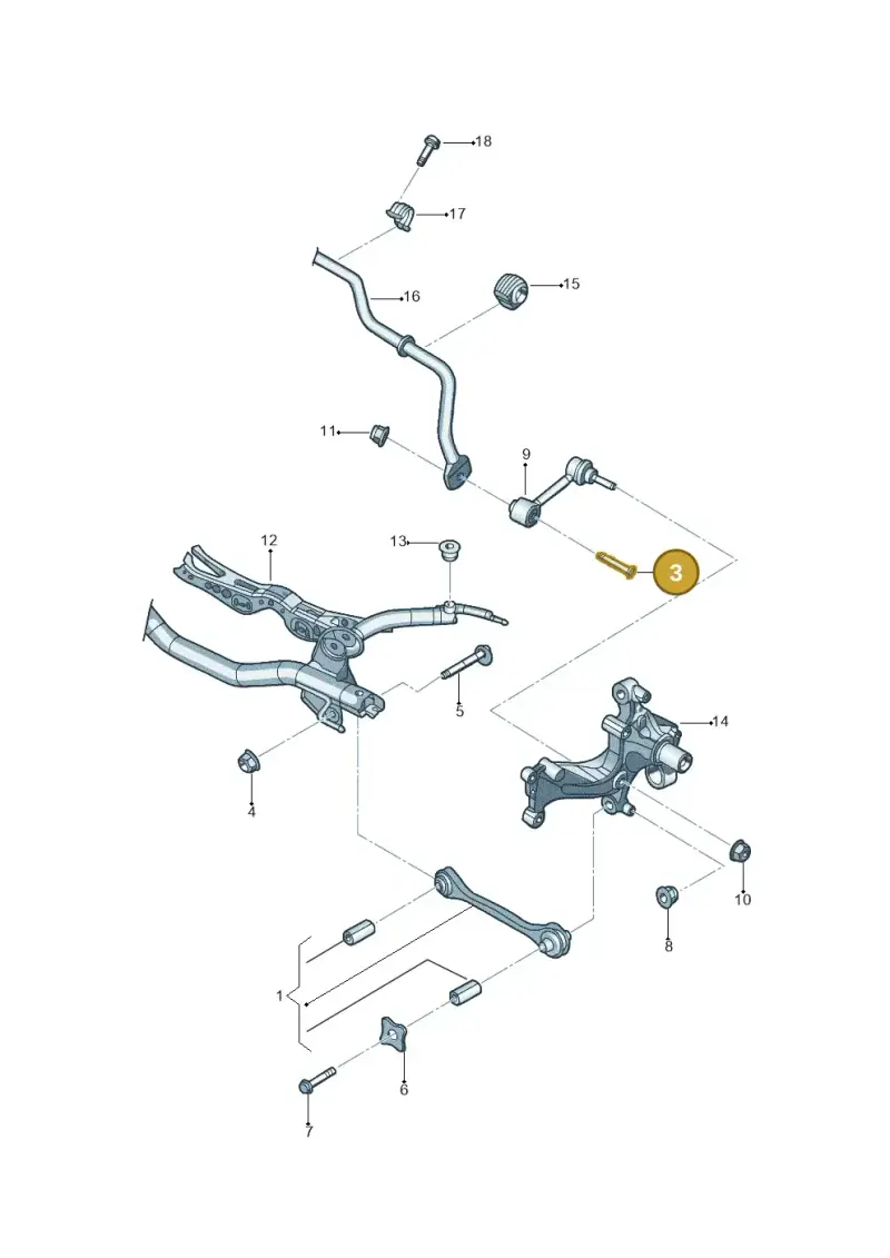 WHT000226 — Volkswagen Beetle (2016-2019) diagram 692501200, position 3