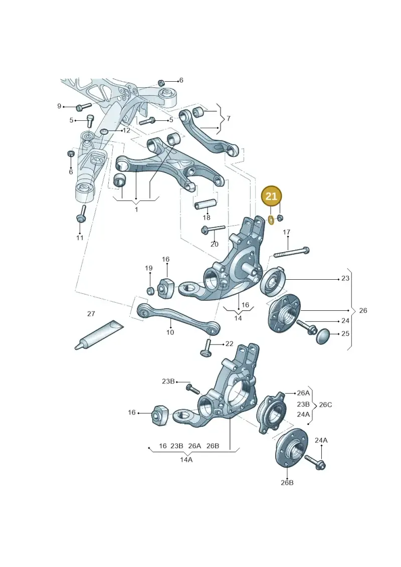 WHT000232A — Volkswagen Phideon (2016-2023) diagram 251505200, position 21