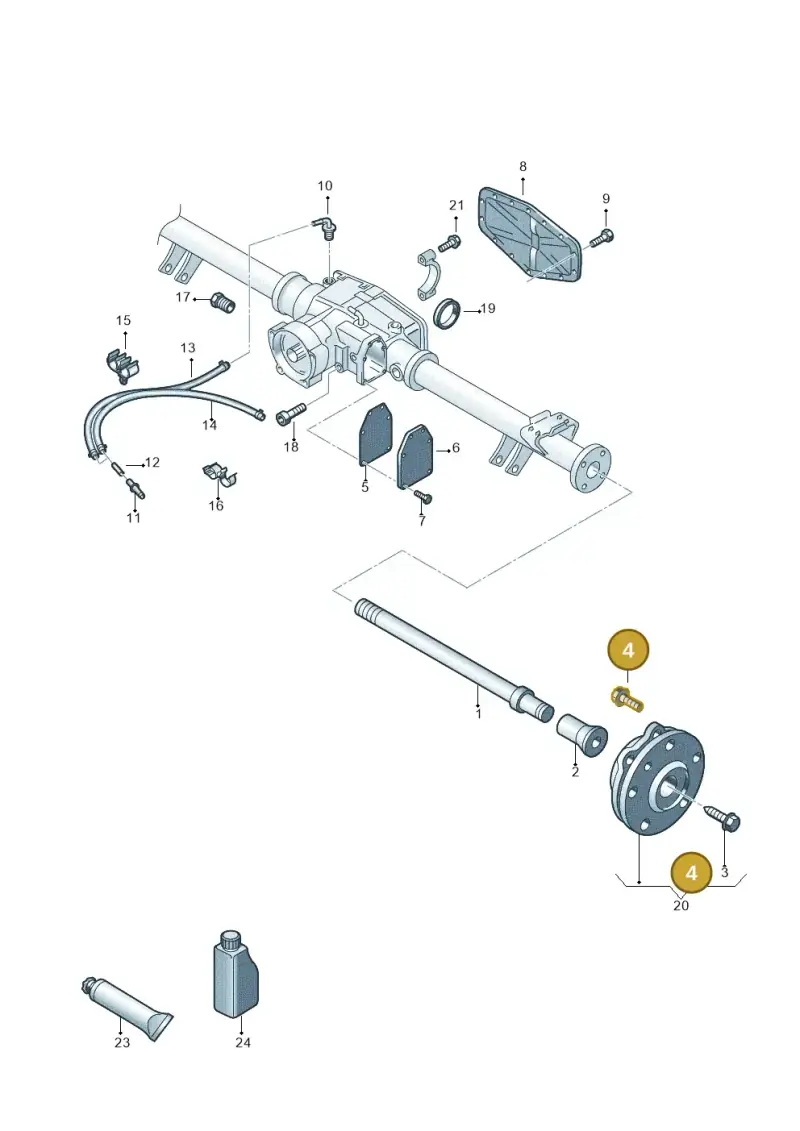 WHT000237A — Volkswagen Caddy kombi (2015-2020) diagram 652501100, position 4