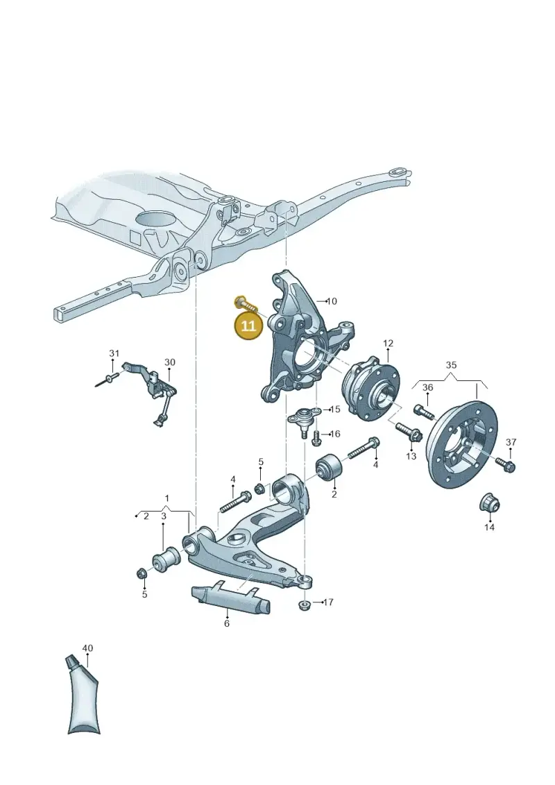 WHT000237 — Volkswagen E-Crafter 35 (2018-2024) diagram 806407000, position 11
