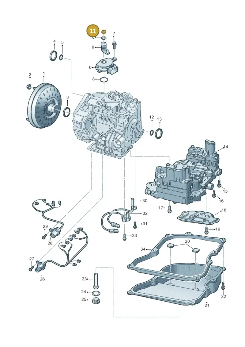 WHT000303 — Volkswagen Golf 2.0 (2016-2020) diagram 827380020, position 11