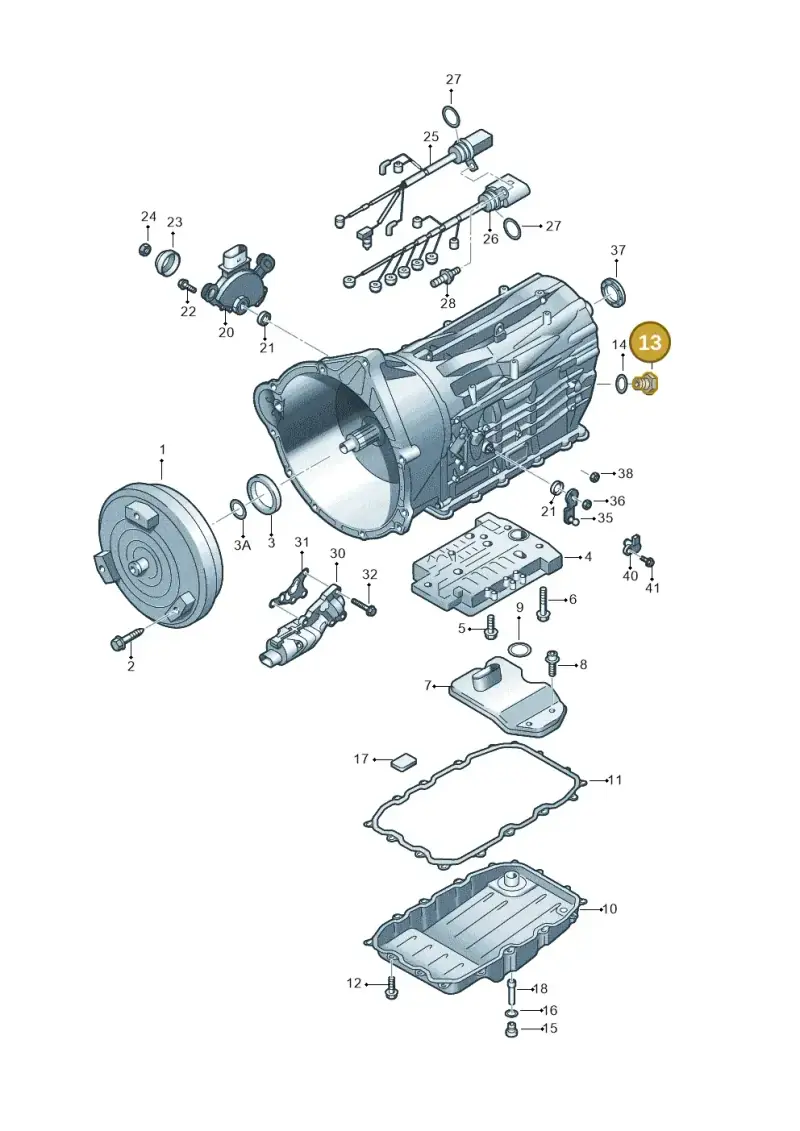 WHT000323A — Volkswagen Touareg BlueMotion (2014-2018) diagram 693321600, position 13