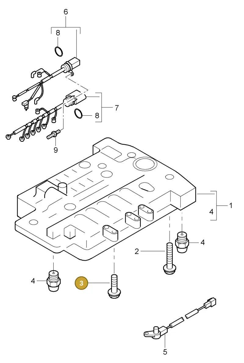 WHT000324 — Porsche Cayenne (2002-2006) diagram p24340002, position 3