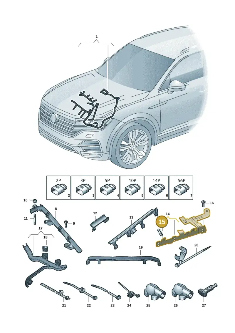 WHT000341 — Volkswagen Touareg (2017-2023) diagram 439971024, position 15
