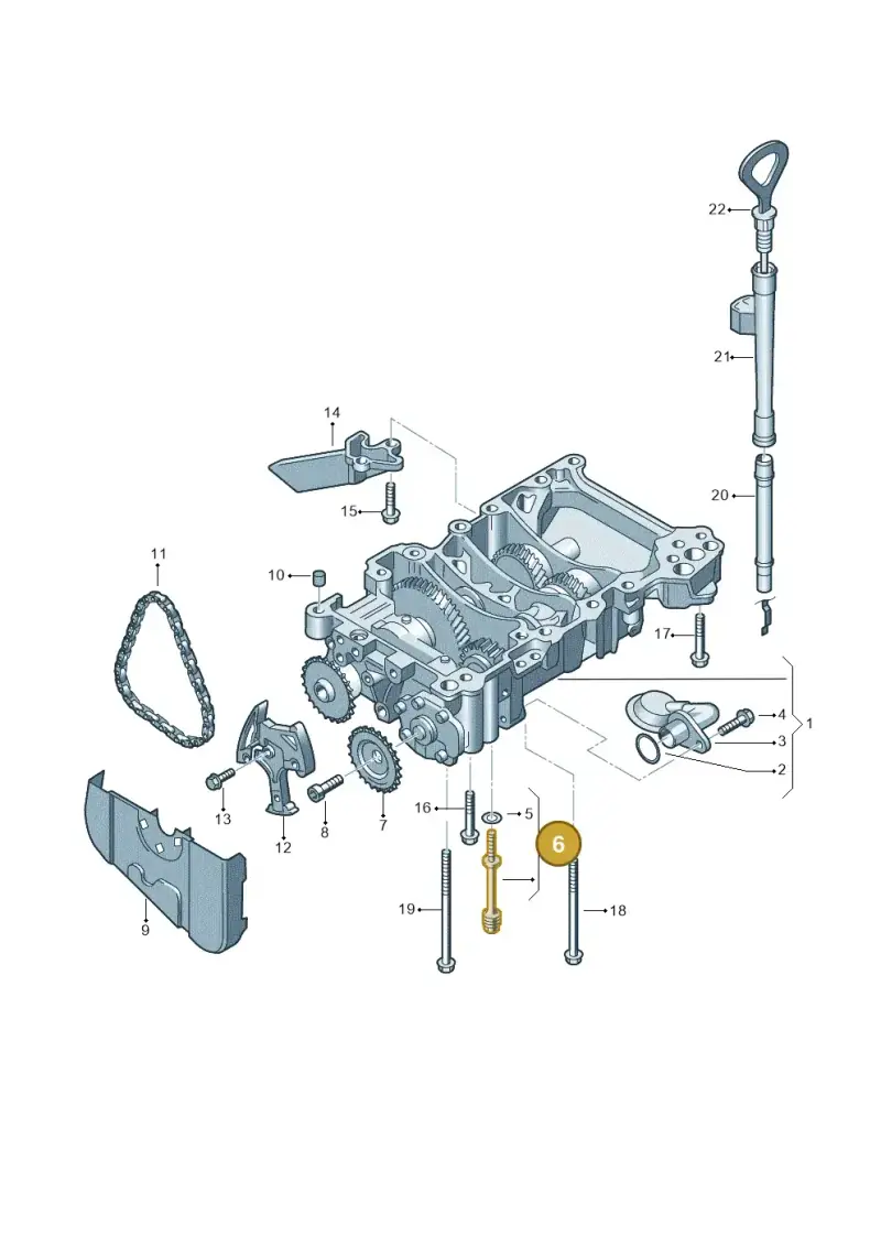 WHT000360 — Volkswagen PASSAT/4MOTION/W8 (2002-2005) diagram 249115200, position 6