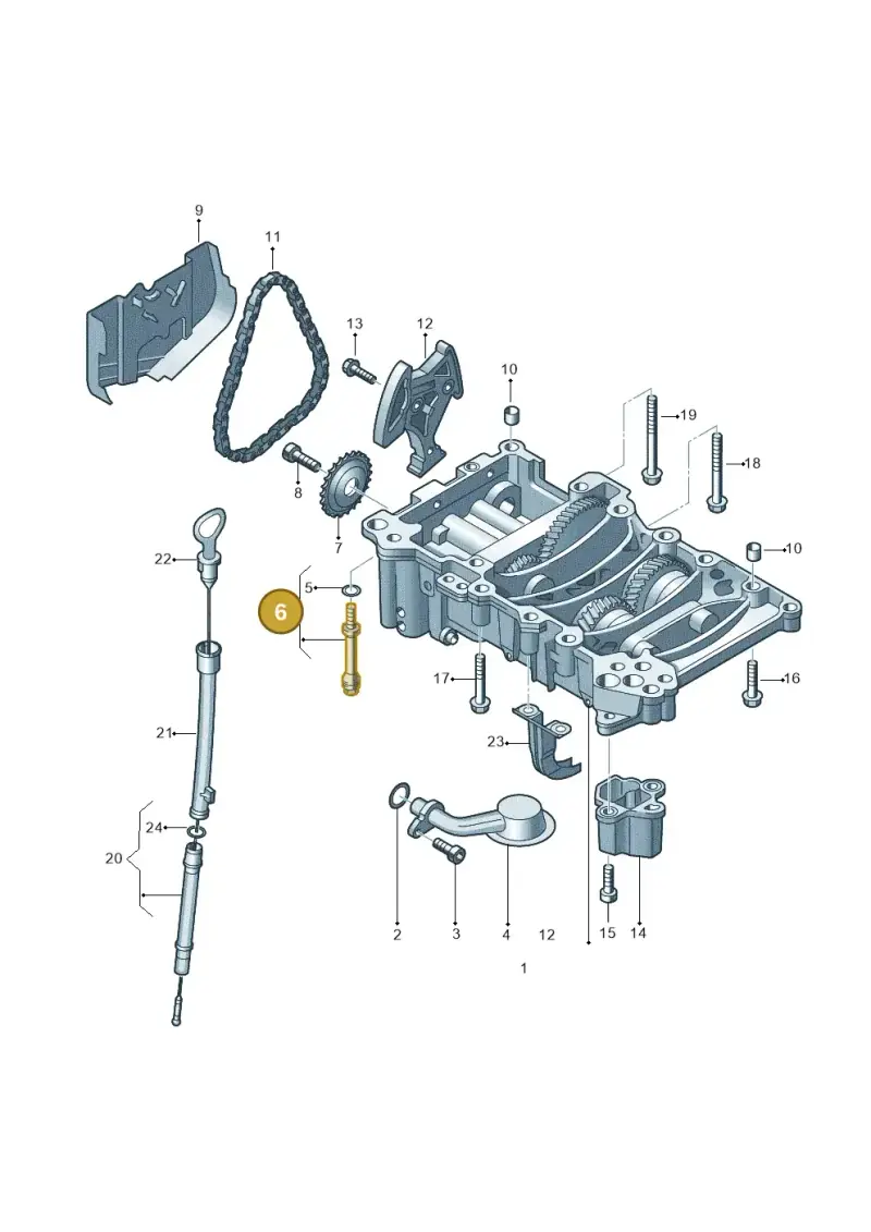 WHT000360 — Volkswagen TOURAN (2003-2005) diagram 412115200, position 6