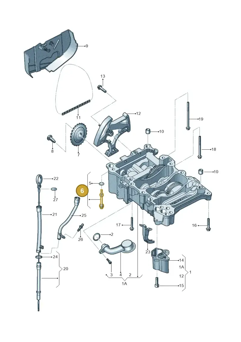 WHT000360 — Volkswagen JETTA                  06> (2005-) diagram 462115150, position 6