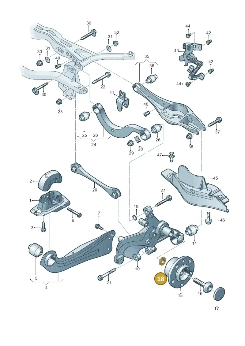 WHT000412 — Volkswagen Arteon (2017-2023) diagram 5h0505050, position 18