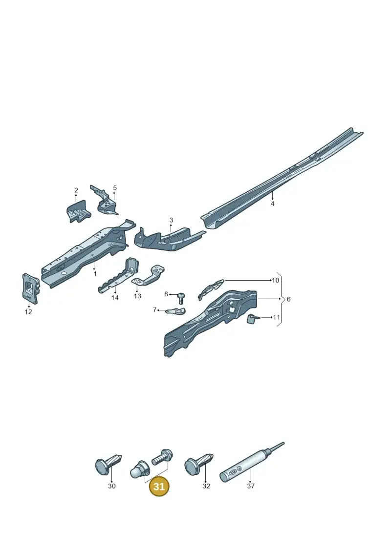 WHT000868 — Volkswagen Passat estate (2023-) diagram 3j0803000, position 31