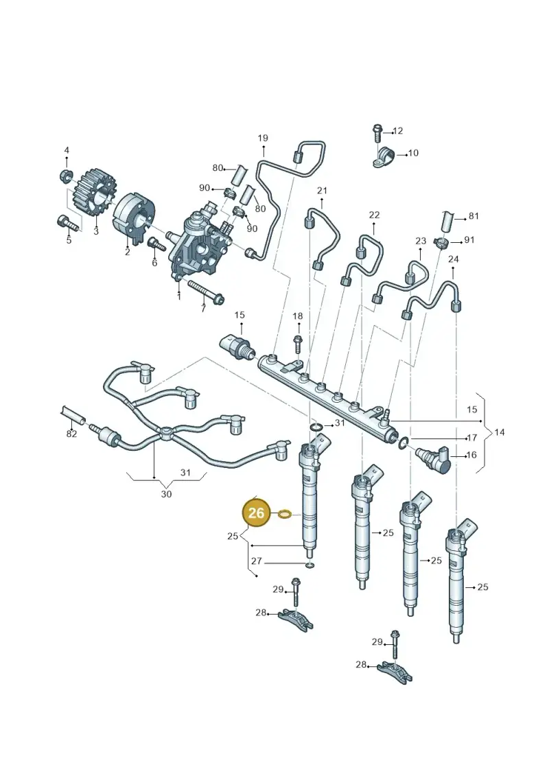 WHT000884 — Volkswagen Amarok twin cab (2022-) diagram 683130450, position 26
