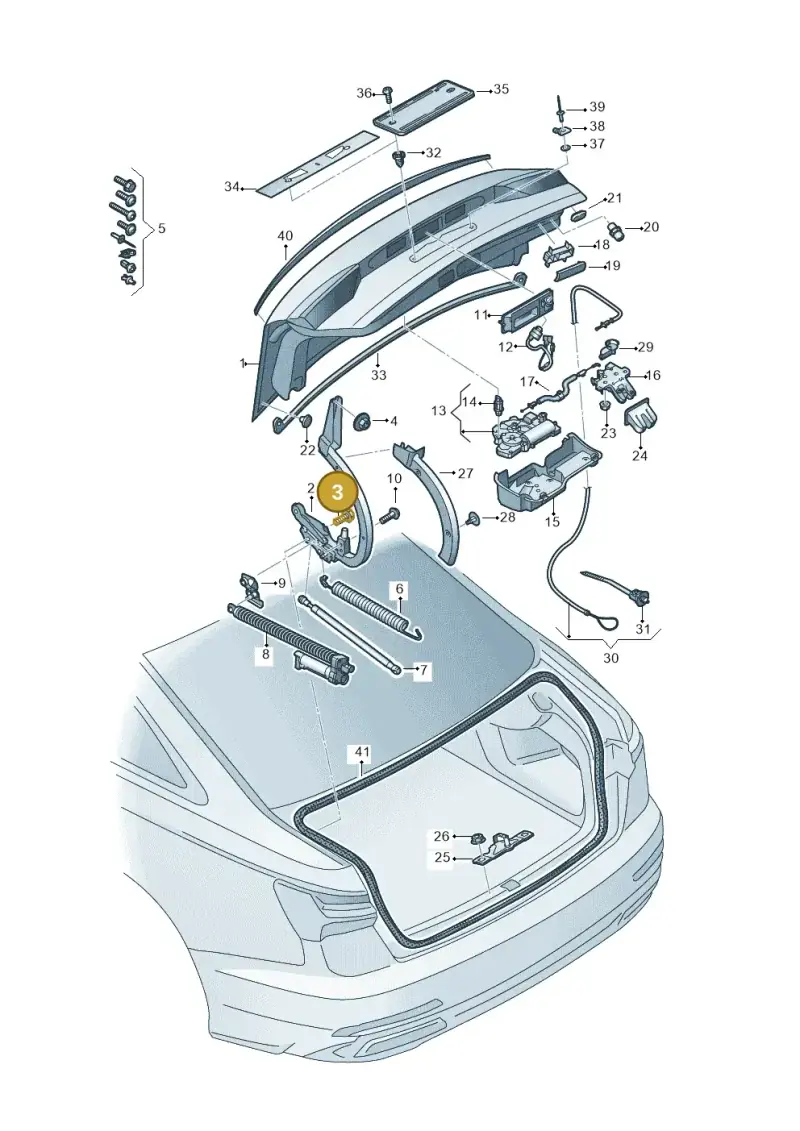 WHT001234 — Audi A6 (2018-2025) diagram 430827000, position 3