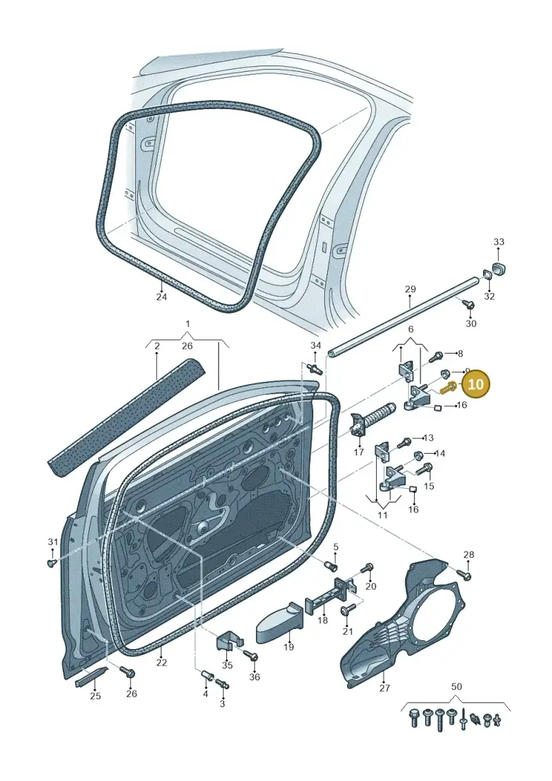 WHT001234 — Audi RS6 Avant (2019-2025) diagram 430831010, position 10