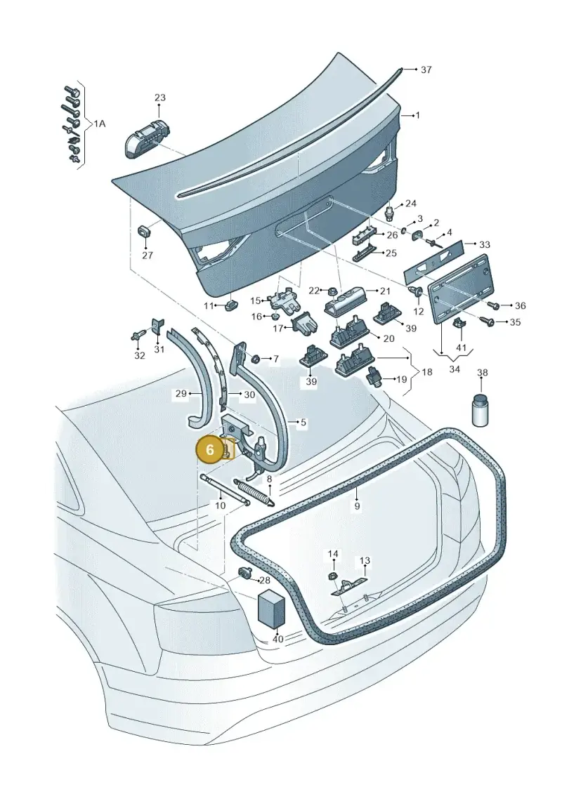 WHT001234 — Audi RS3 Limousine (2017-2020) diagram 745827150, position 6