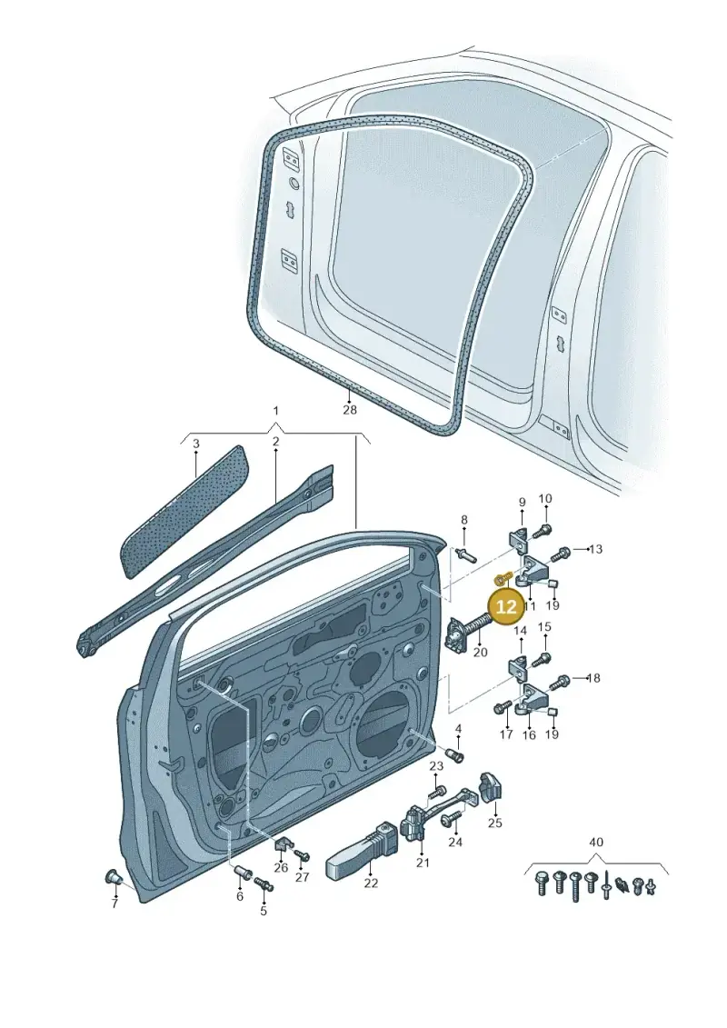 WHT001235 — Audi Q2 (2016-2025) diagram 803831100, position 12