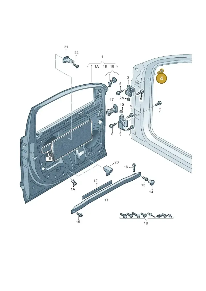 WHT001236 — Audi Q7 qu. 3.0 TDI (2009-2015) diagram 493831100, position 4