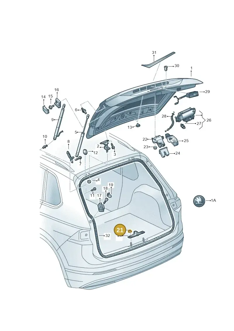 WHT001236 — Skoda Kodiaq (2018-2022) diagram 804827000, position 21