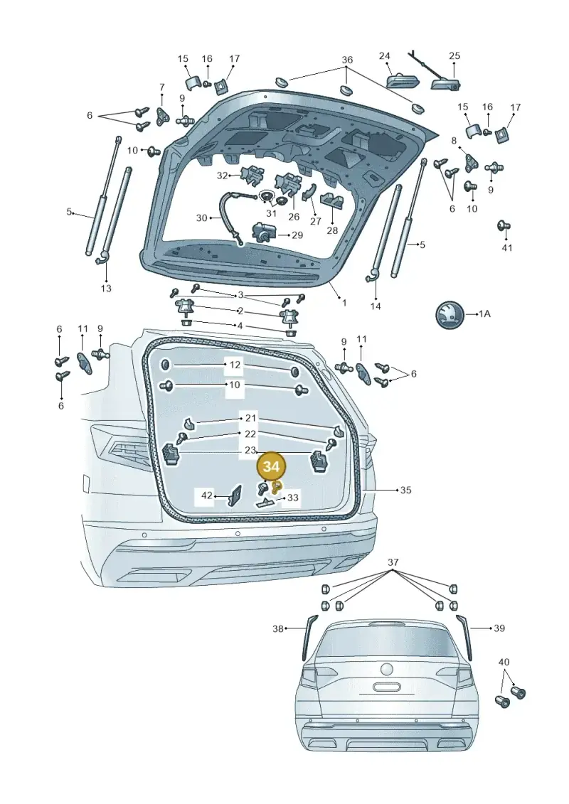 WHT001236 — Skoda Karoq (2017-2023) diagram 834827000, position 34